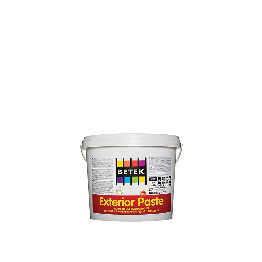 (4კგ) ფასადის ბათქაში BETEK EXTERIOR PASTE — მზა ფითხი